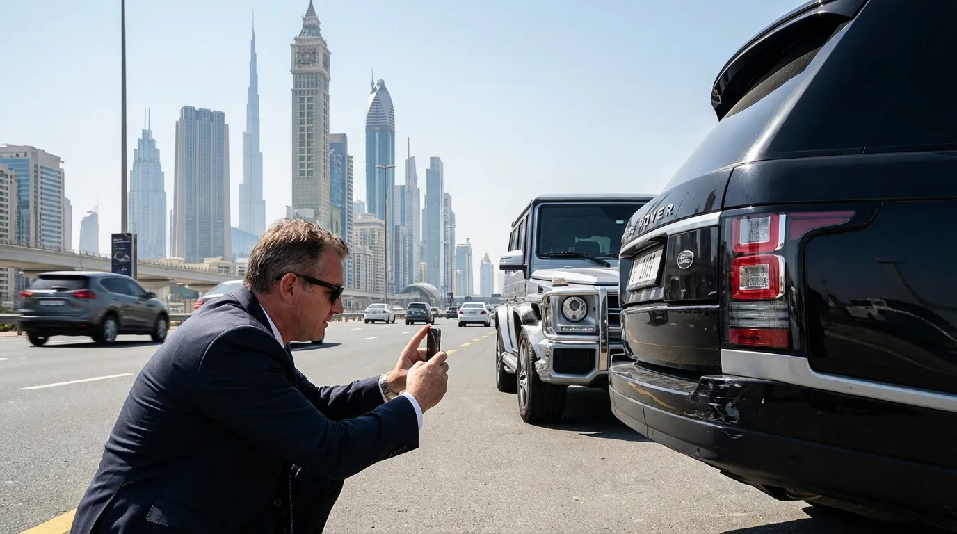 What to do after a minor car accident in the UAE