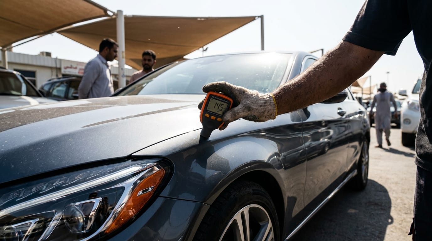 Sharjah used car market inspection
