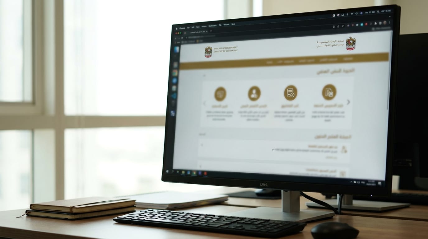 UAE government driving licence black points dashboard on official traffic portal screen