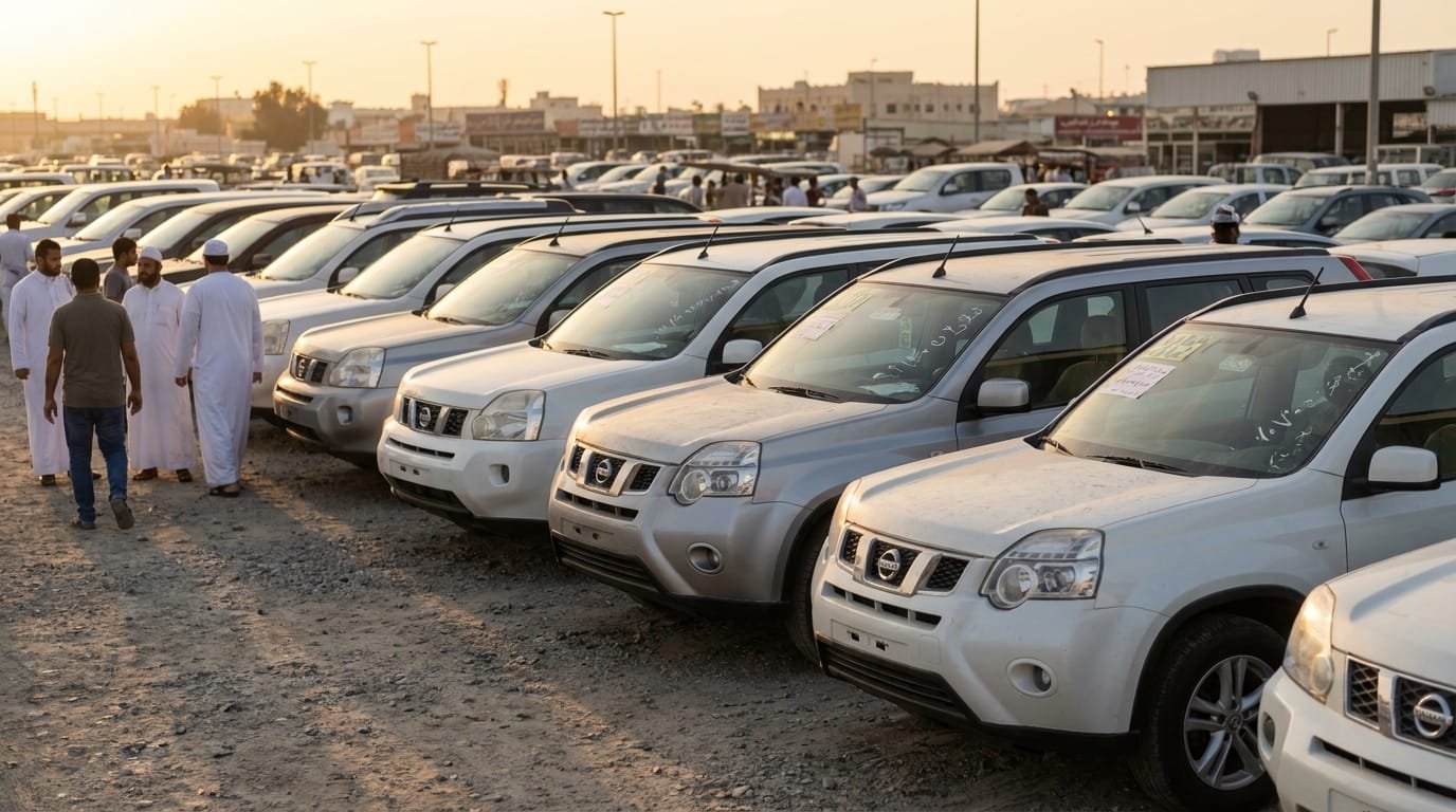 Used Nissan X-Trail for sale at Sharjah used car market UAE