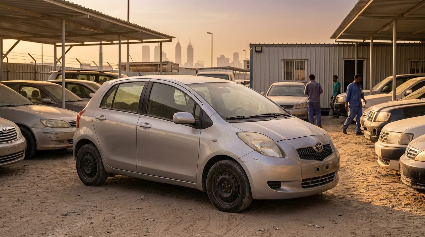used-toyota-yaris-dubai-dealership-inspection