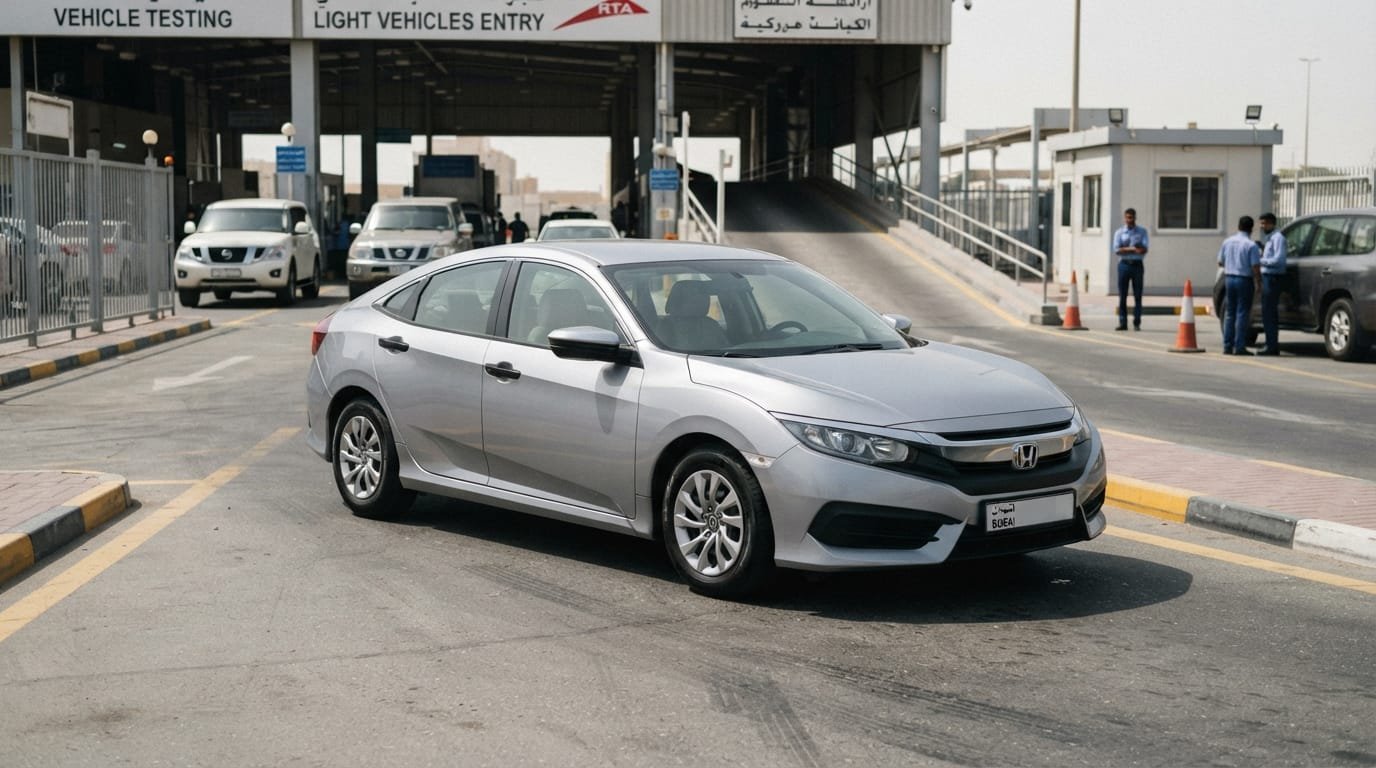 Honda Civic GCC vs Imported UAE comparison at Dubai inspection centre