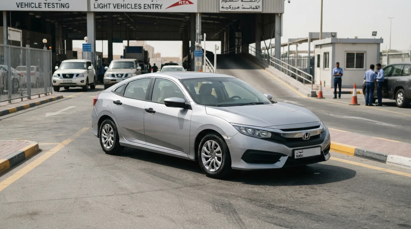 Honda Civic GCC vs Imported UAE comparison at Dubai inspection centre