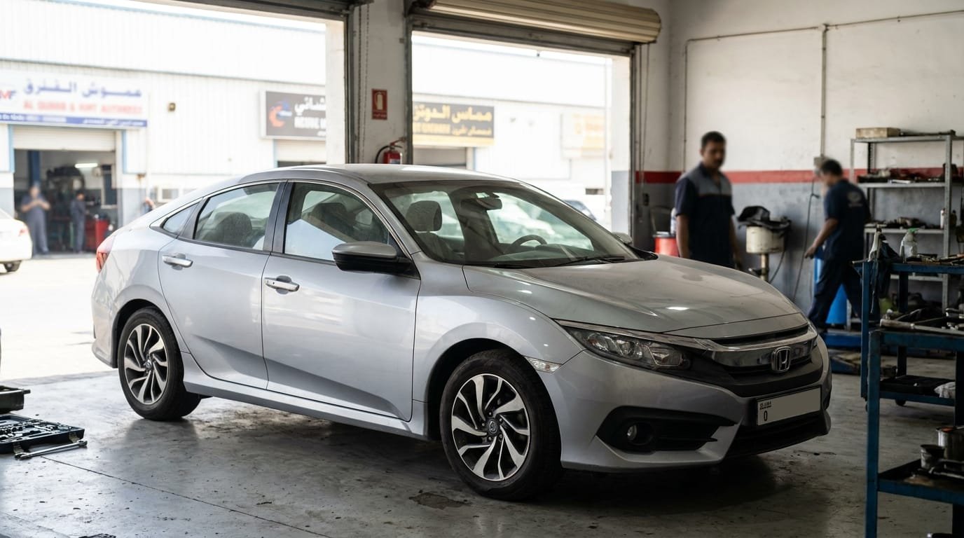 Honda Civic maintenance cost UAE independent garage inspection