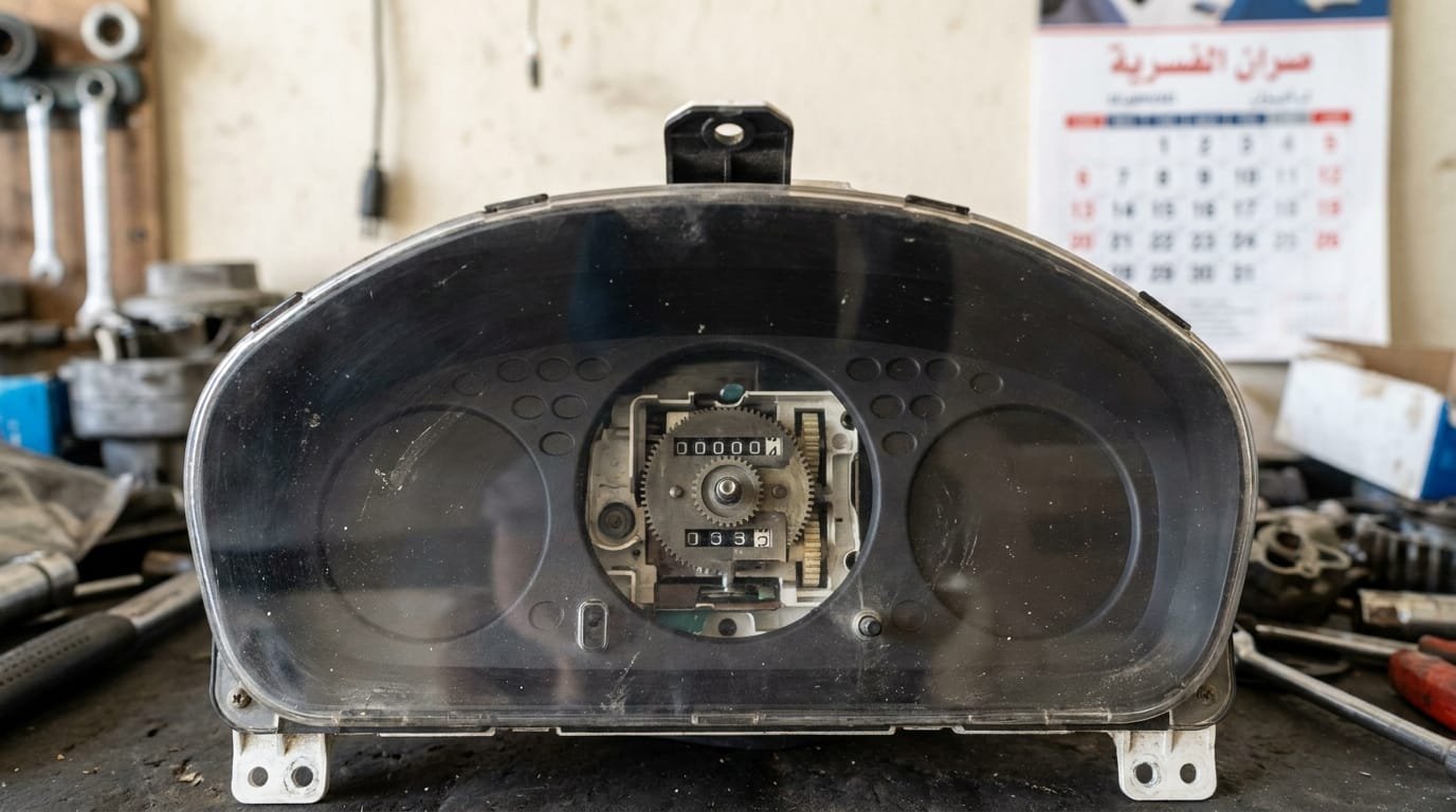 Used Honda Civic dashboard and mileage check in UAE