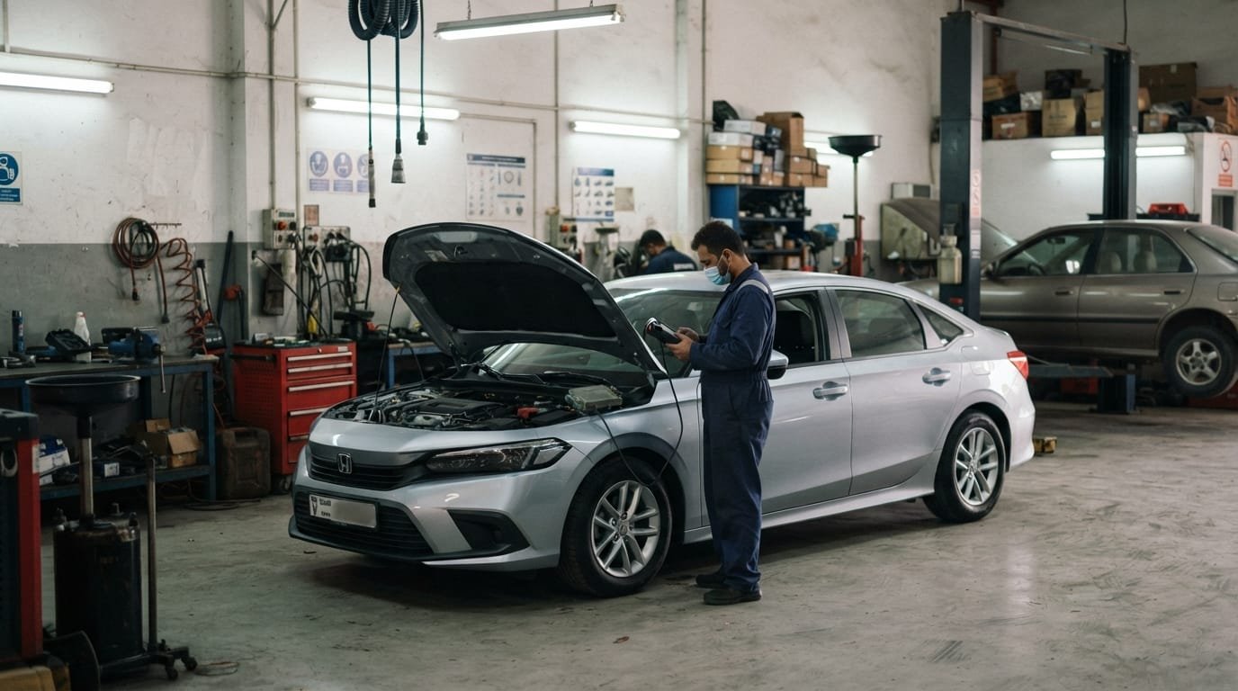 honda civic repair cost uae workshop inspection