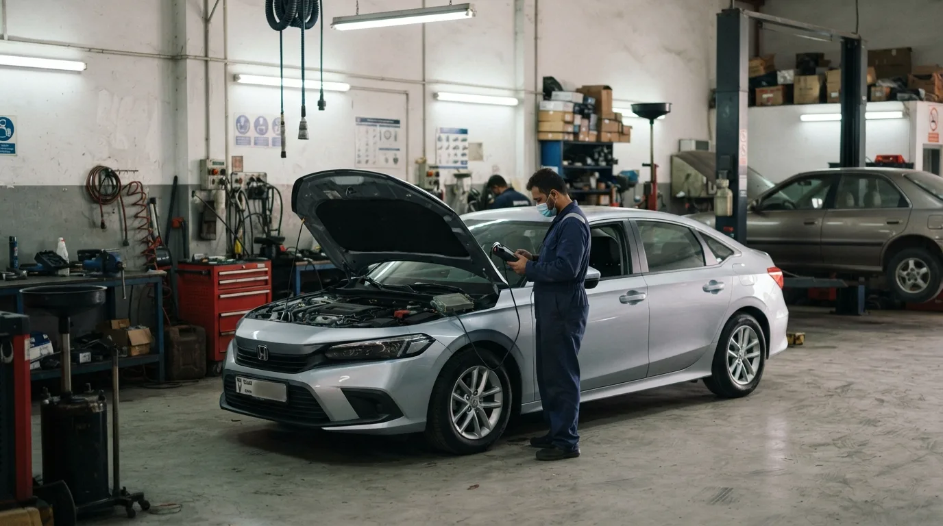 honda civic repair cost uae workshop inspection