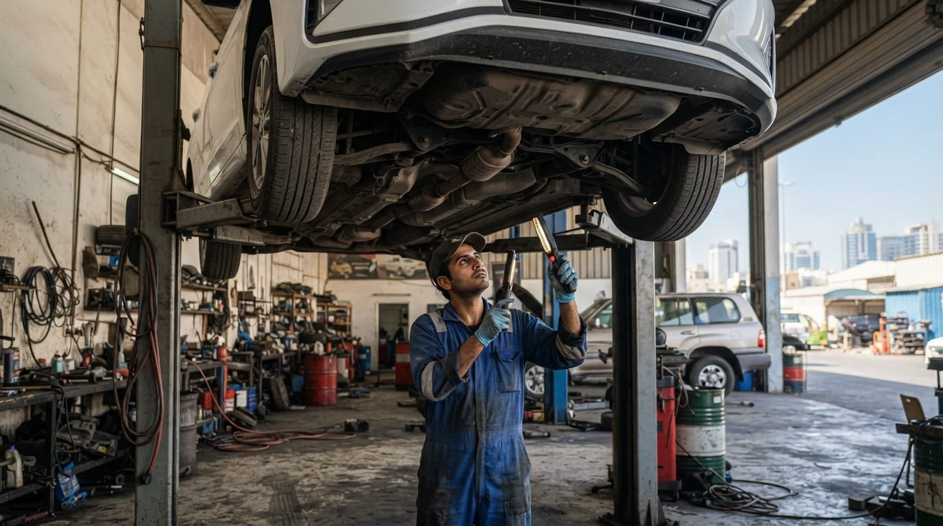 hyundai elantra repair cost uae workshop inspection