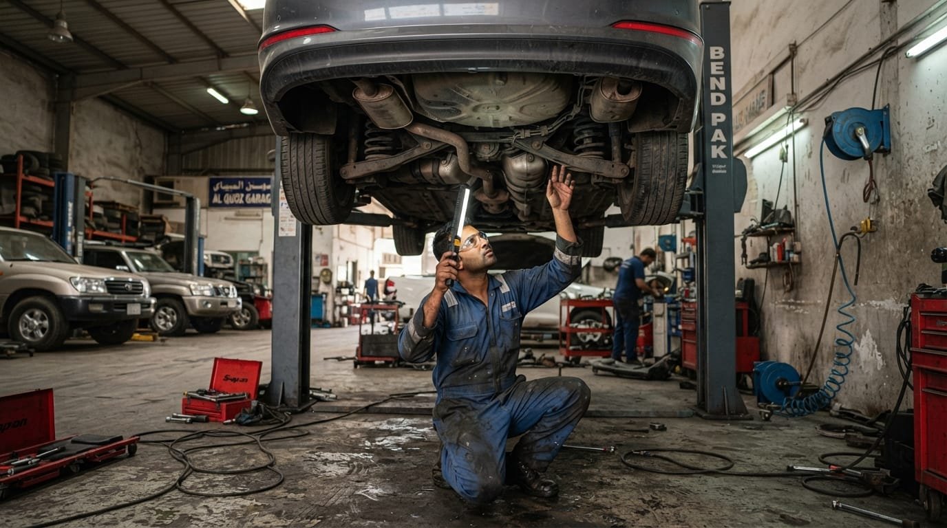 Hyundai Elantra pre-purchase inspection checklist UAE mechanic