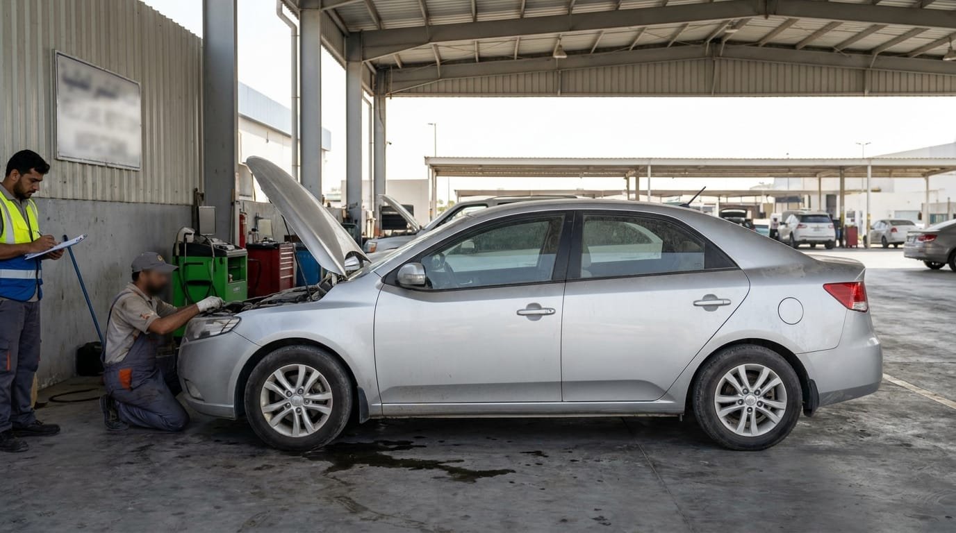 imported Kia Cerato inspection in the UAE