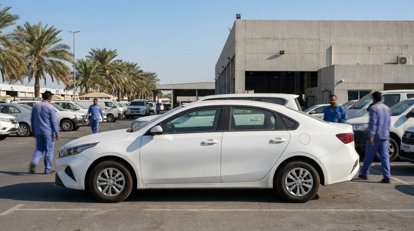 kia cerato gcc vs imported uae — GCC-spec Kia Cerato at a UAE dealership