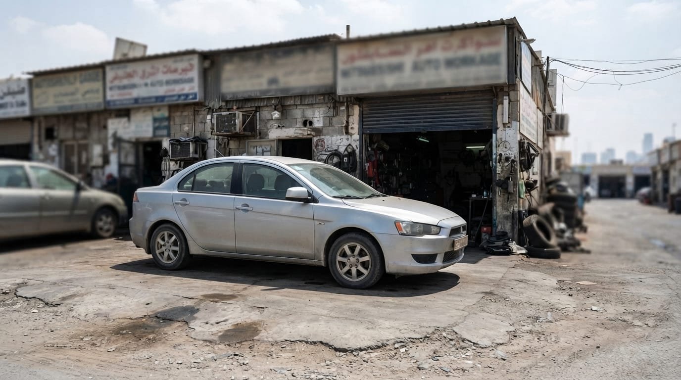 mitsubishi lancer resale value uae service records