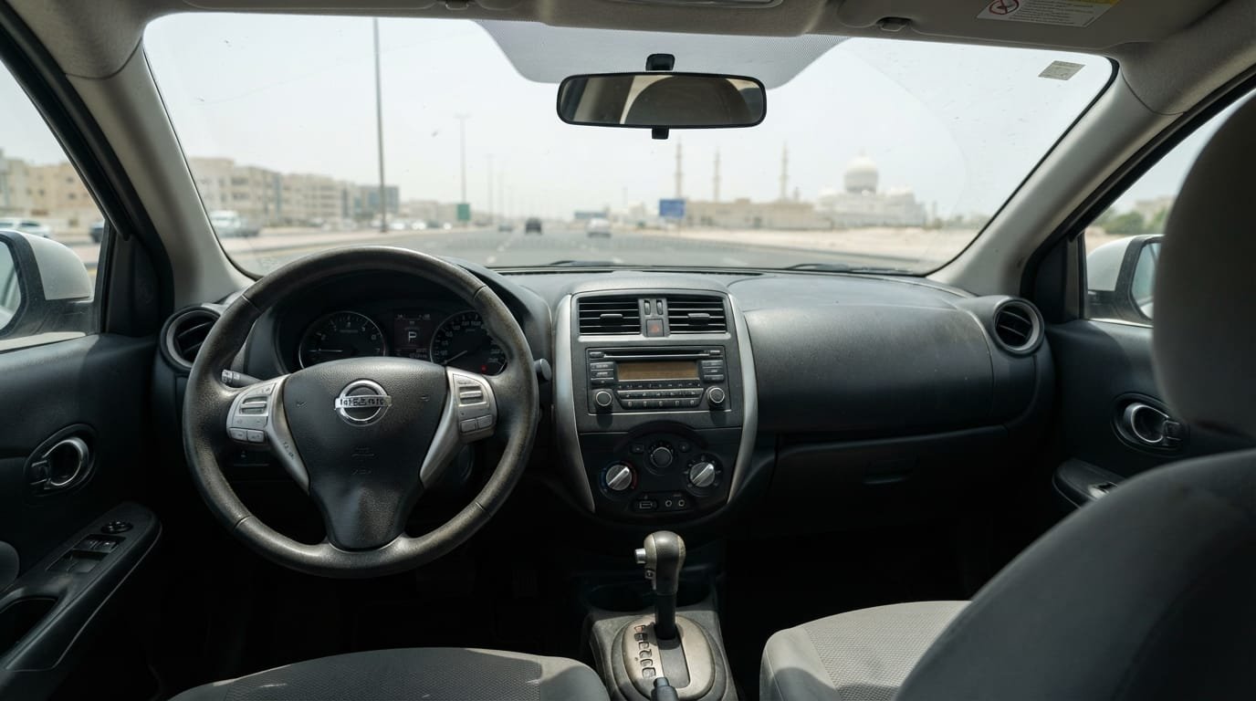 Nissan Sunny 2021 interior cabin dashboard UAE