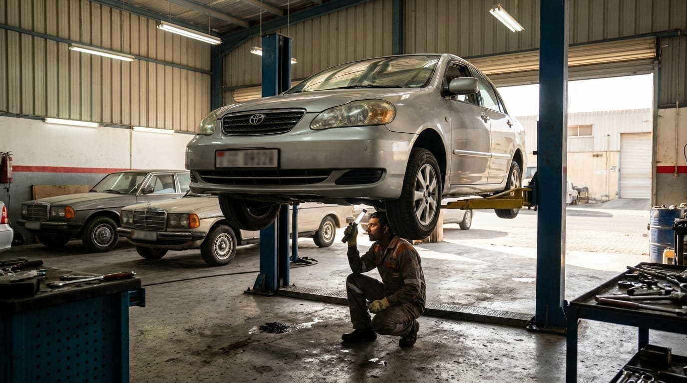 pre-purchase inspection used car Dubai Al Quoz