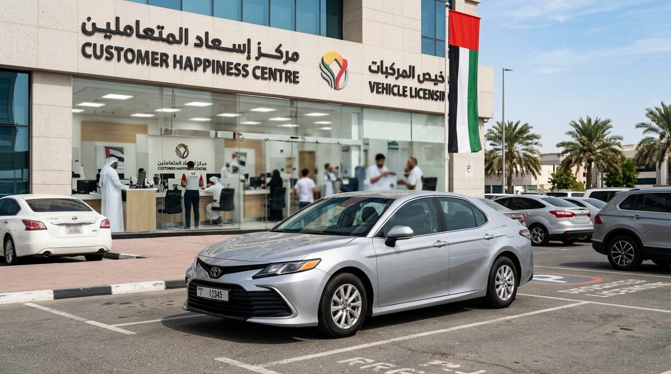RTA vehicle ownership transfer Dubai Camry
