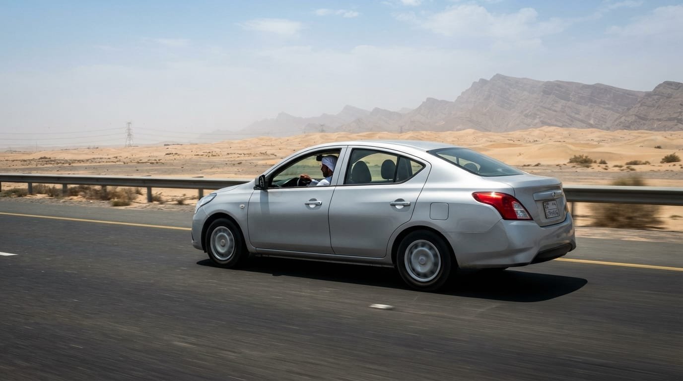 UAE summer heat car engine maintenance Dubai desert highway driving conditions
