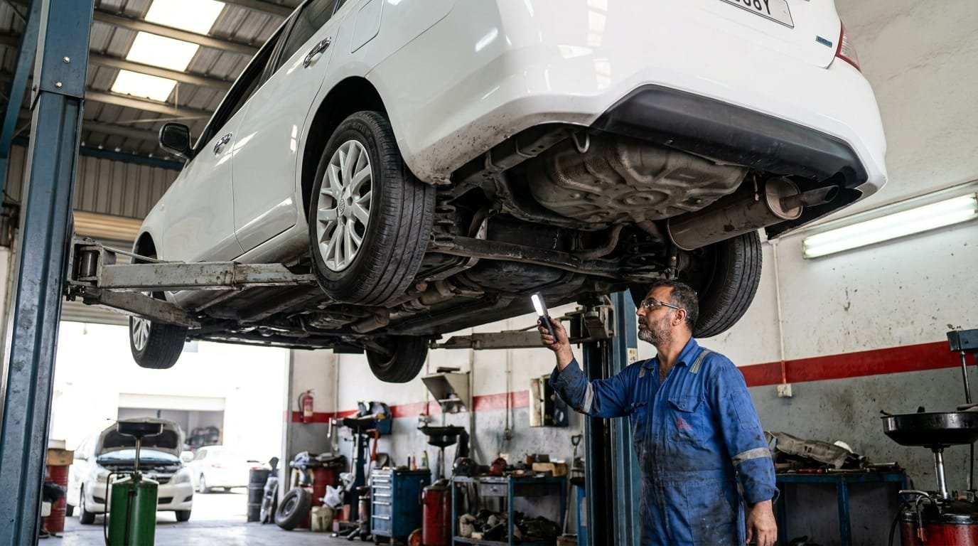 used car inspection pre purchase uae finance expat mechanic check