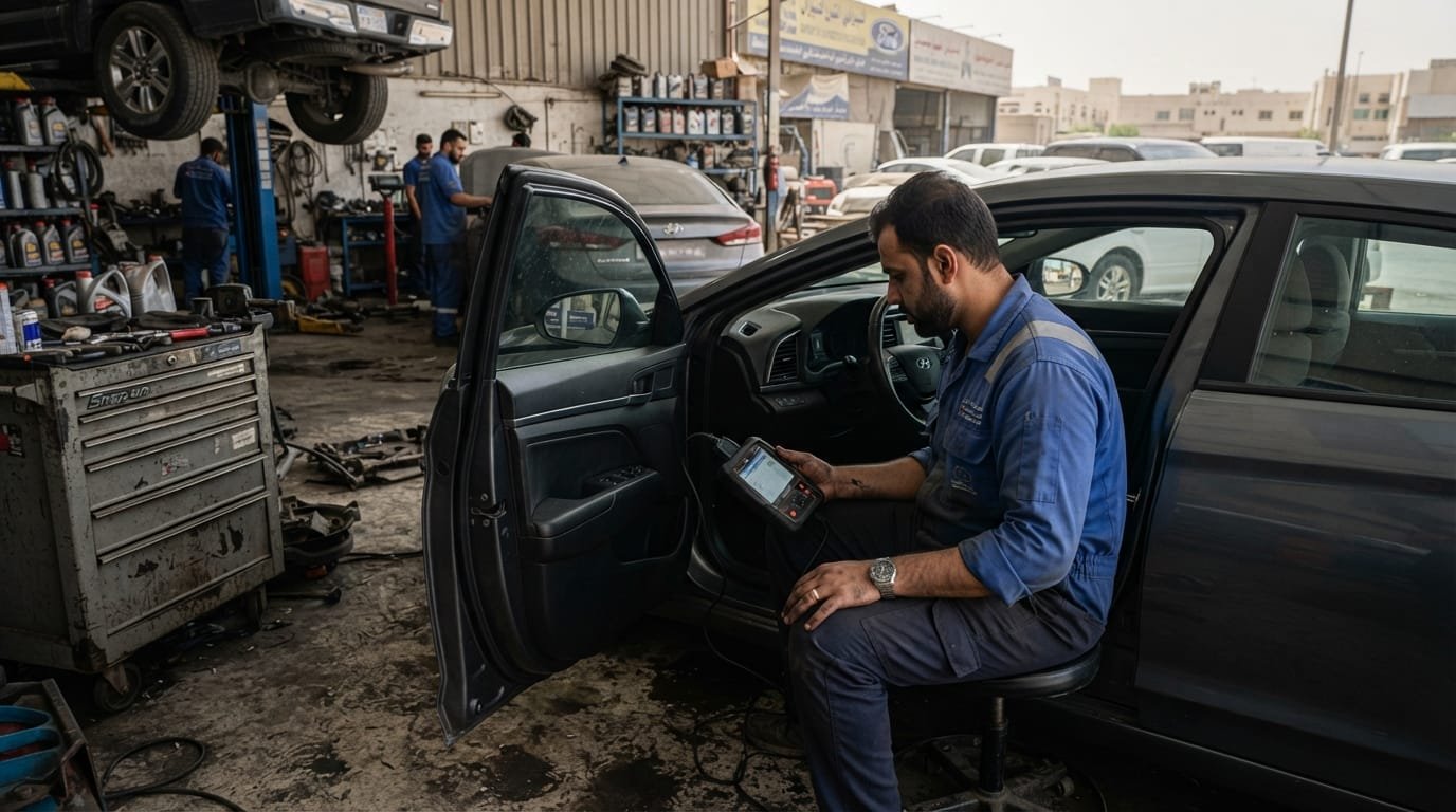 professional pre-purchase car inspection UAE OBD scanner diagnostic