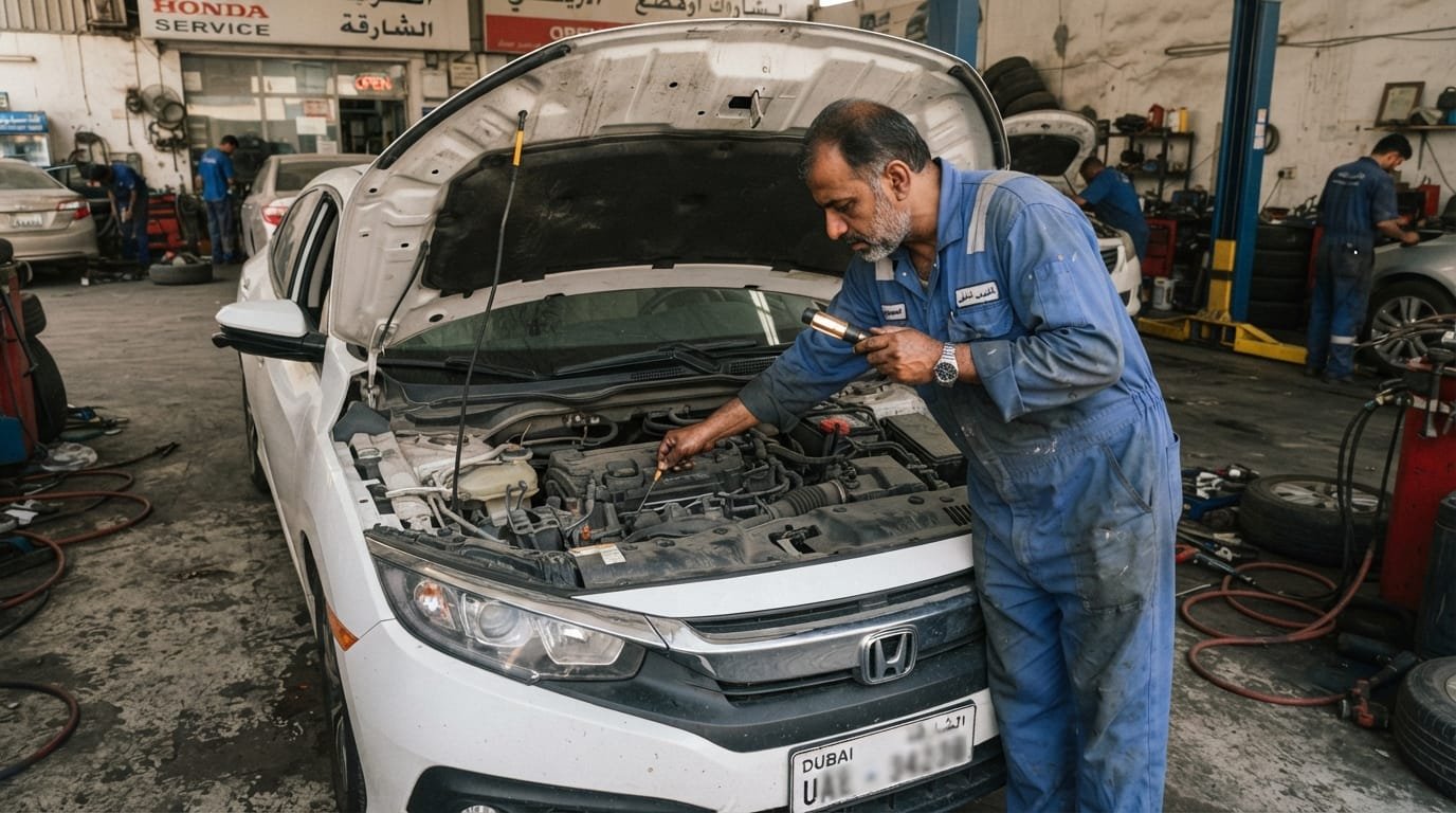 used honda civic buying mistakes inspection Dubai workshop