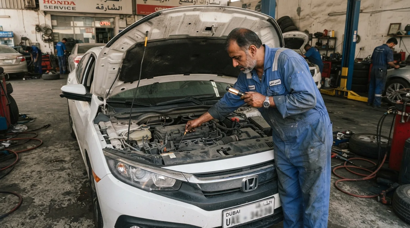 used honda civic buying mistakes inspection Dubai workshop