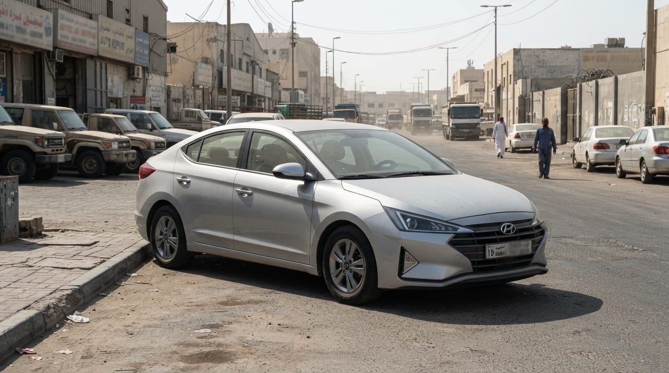 used hyundai elantra 4500 salary uae — 2019 Hyundai Elantra parked in Sharjah UAE