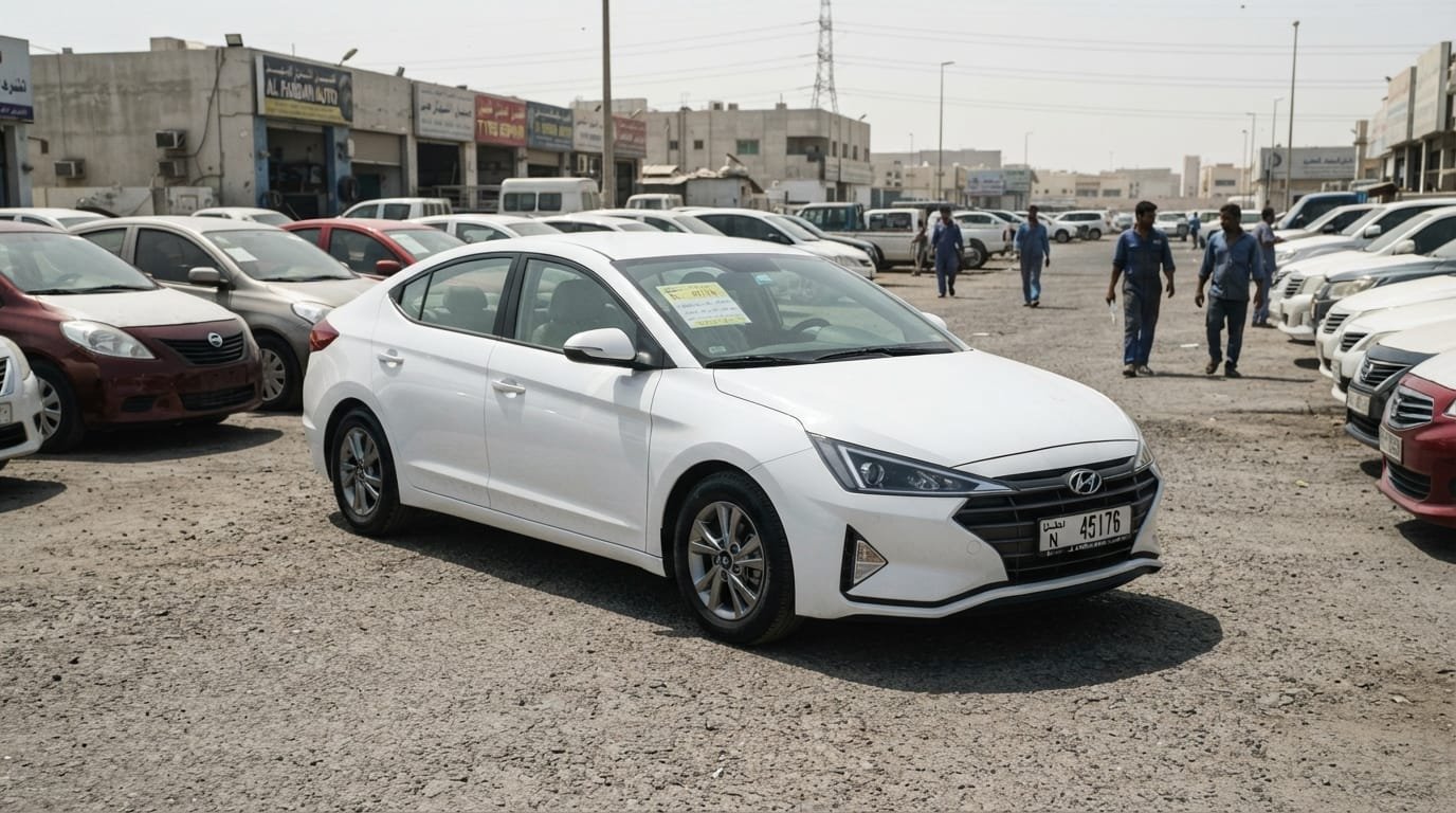 used Hyundai Elantra dealer lot UAE timing