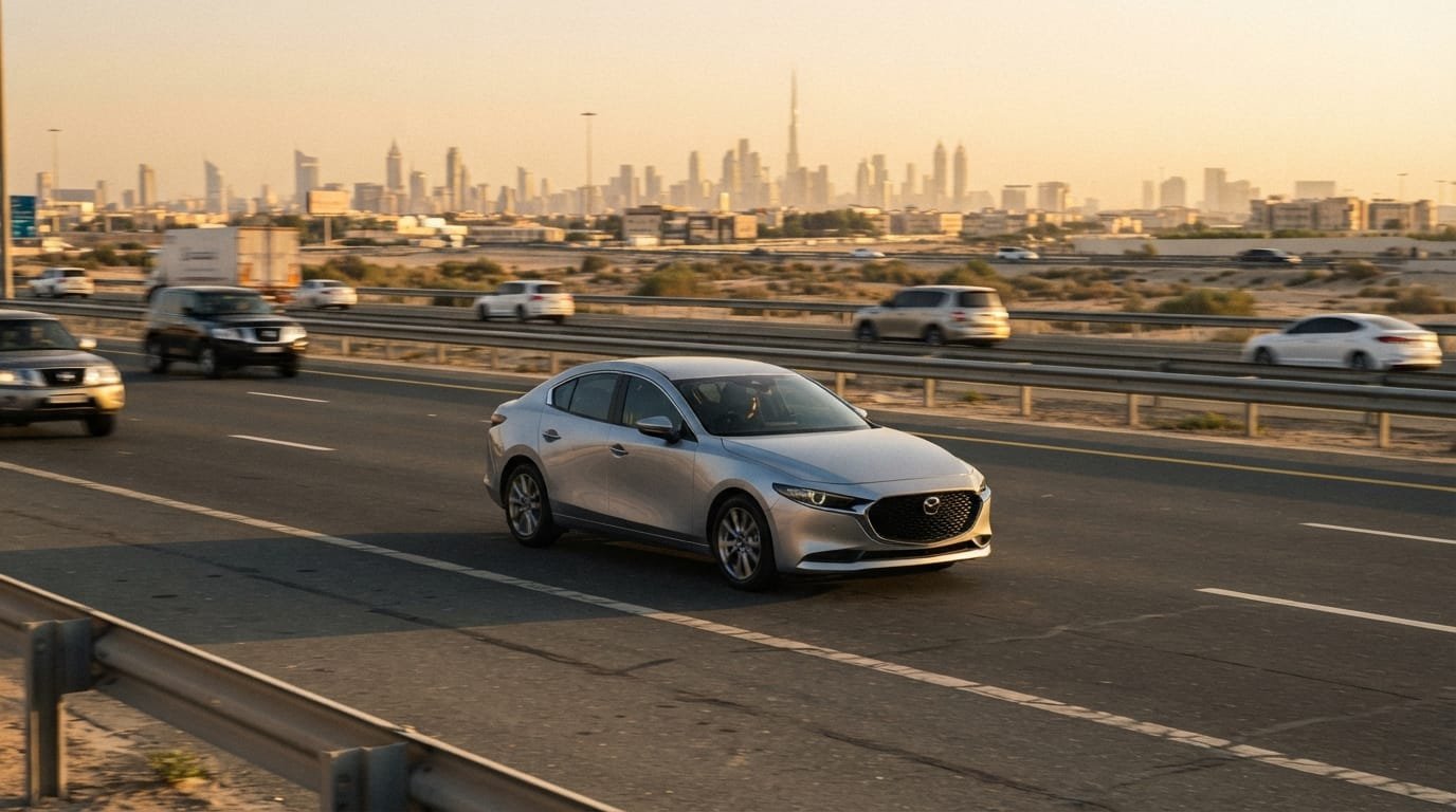 Used Mazda 3 on UAE road market conditions