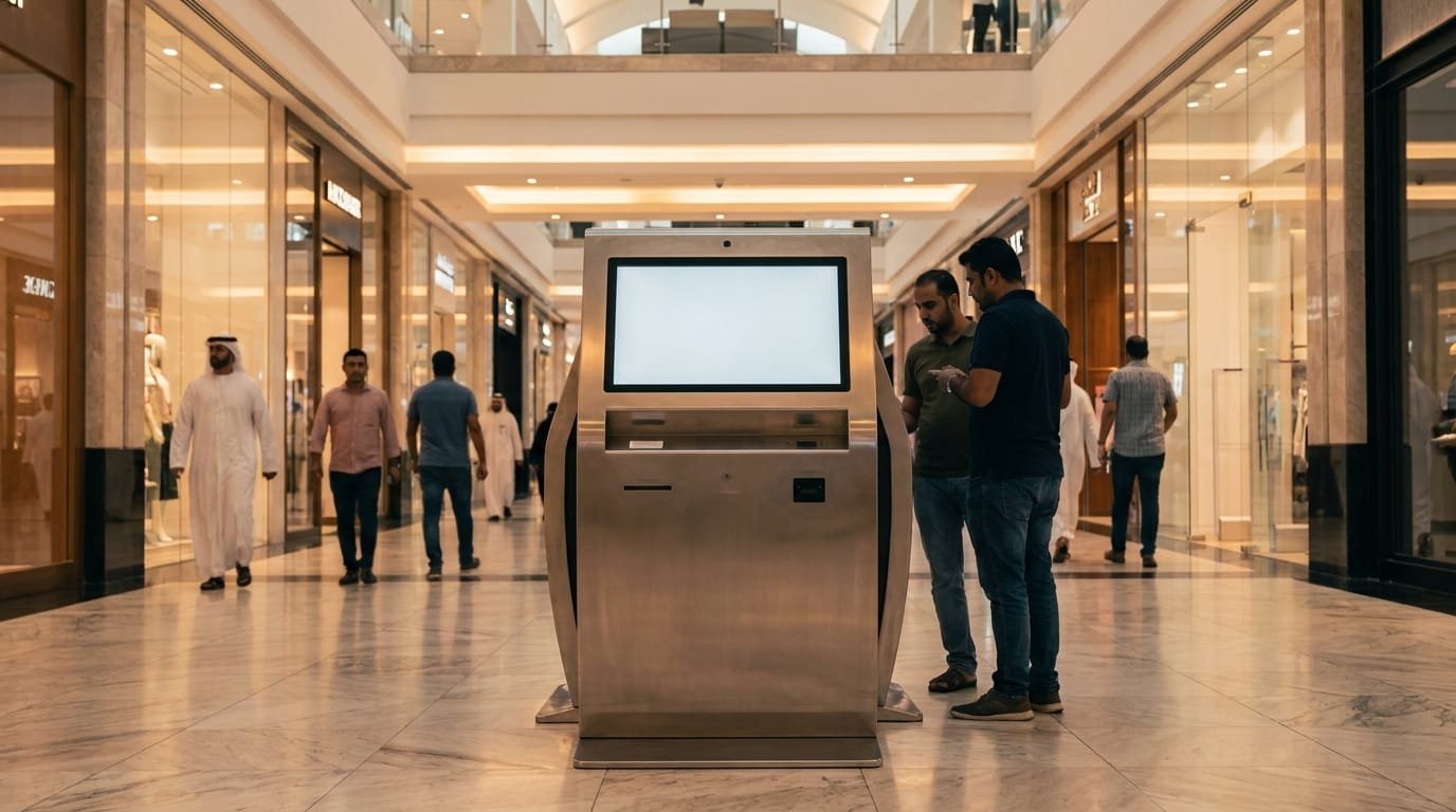 RTA smart kiosk traffic fines inquiry Dubai mall