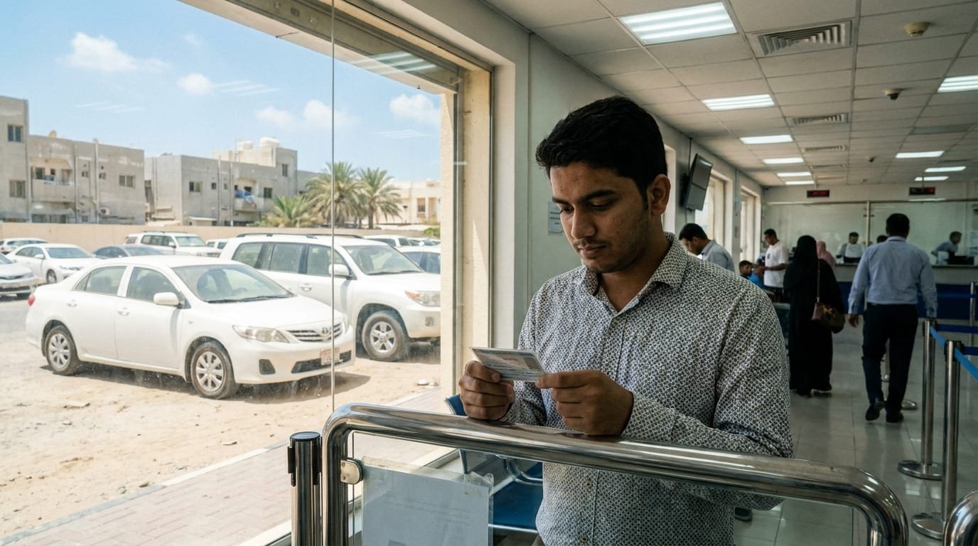 New driver probation period uae licence check at RTA service centre