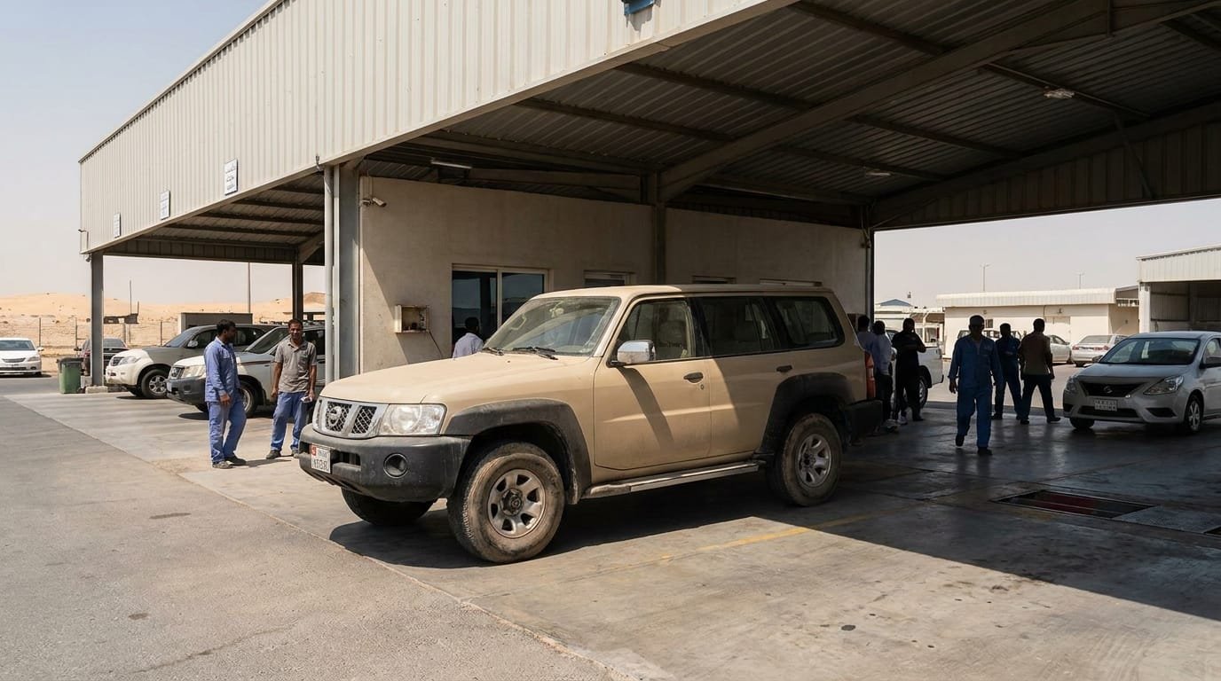 why patrol prado hold value uae — Nissan Patrol at UAE inspection centre