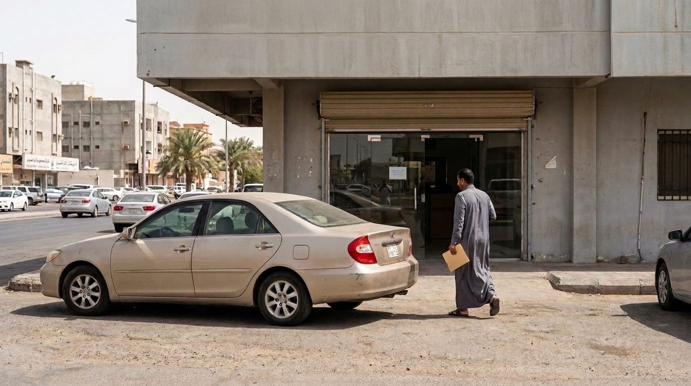 Vehicle registration counter in Saudi Arabia for imported used cars