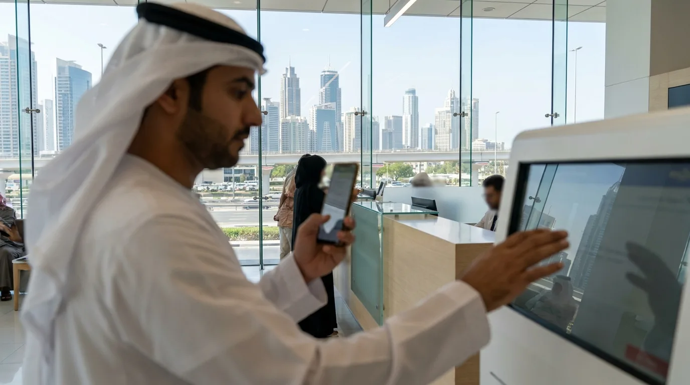 UAE black points how long stay record shown on a Dubai traffic file screen