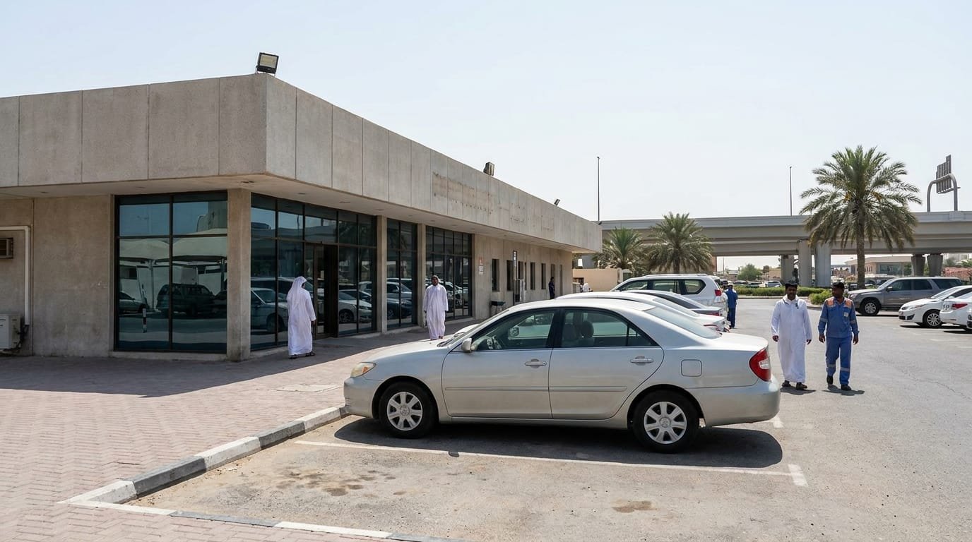 UAE driving licence black points suspension notice at RTA service centre Dubai