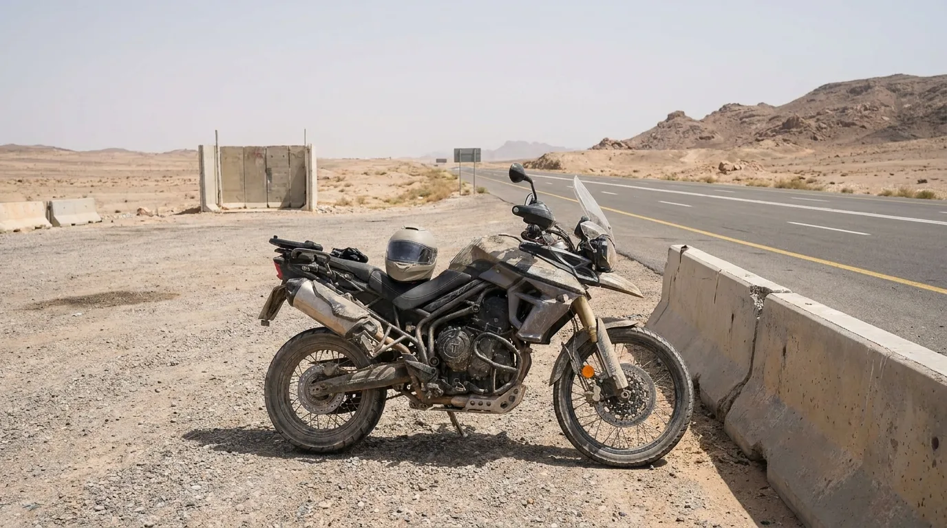 motorcycle helmet compliance check UAE traffic stop